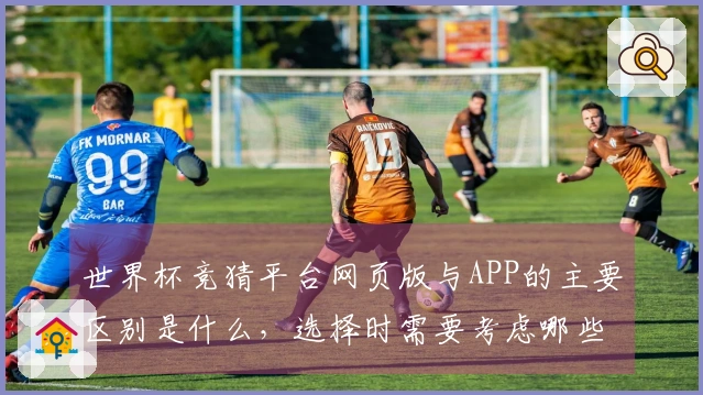 世界杯竞猜平台网页版与APP的主要区别是什么，选择时需要考虑哪些因素？