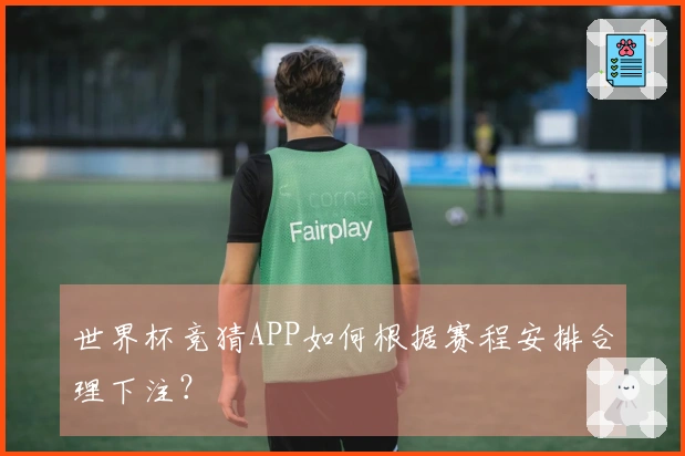 世界杯竞猜APP如何根据赛程安排合理下注？